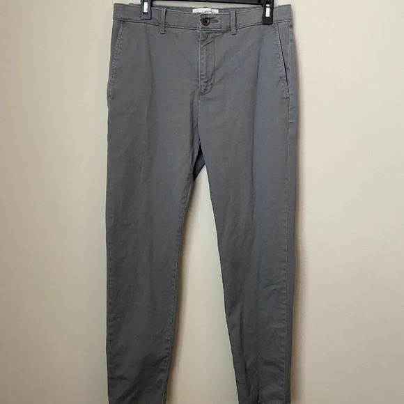 Penguin By Munsingwear Men's Size 31x32 Flat Front Stretch Chino Pants in Gray - Picture 1 of 16